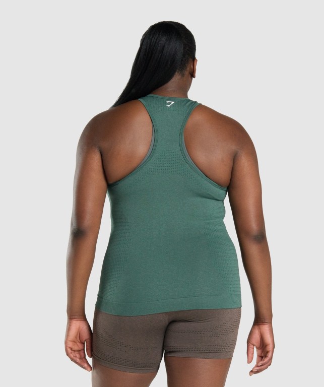 Dark Green Gymshark Vital Seamless 2.0 Women's Tank Tops | US-47EIBFR