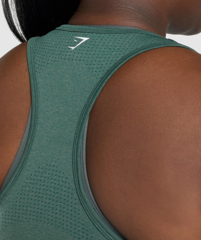 Dark Green Gymshark Vital Seamless 2.0 Women's Tank Tops | US-47EIBFR