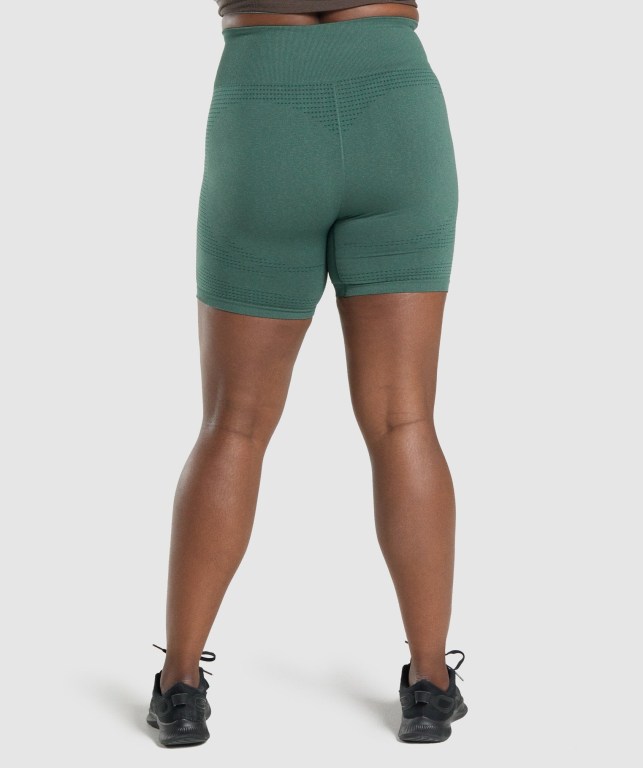 Dark Green Gymshark Vital Seamless 2.0 Women's Shorts | US-93XUSRE