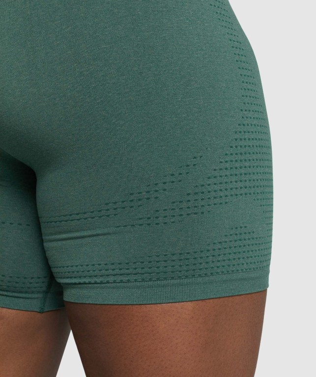 Dark Green Gymshark Vital Seamless 2.0 Women's Shorts | US-93XUSRE