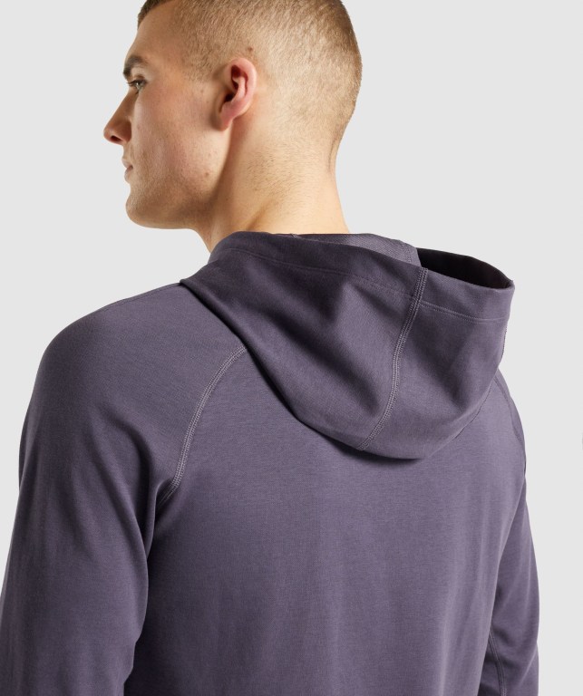 Dark Purple Gymshark Studio Men's Hoodies | US-93YDEVL