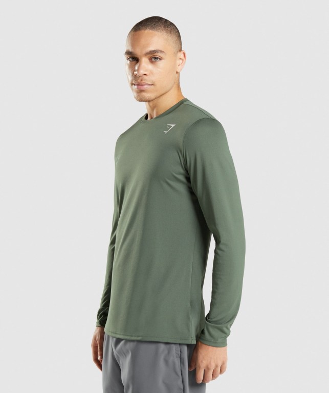 Green Gymshark Arrival Men's T Shirts | US-23BNAIE