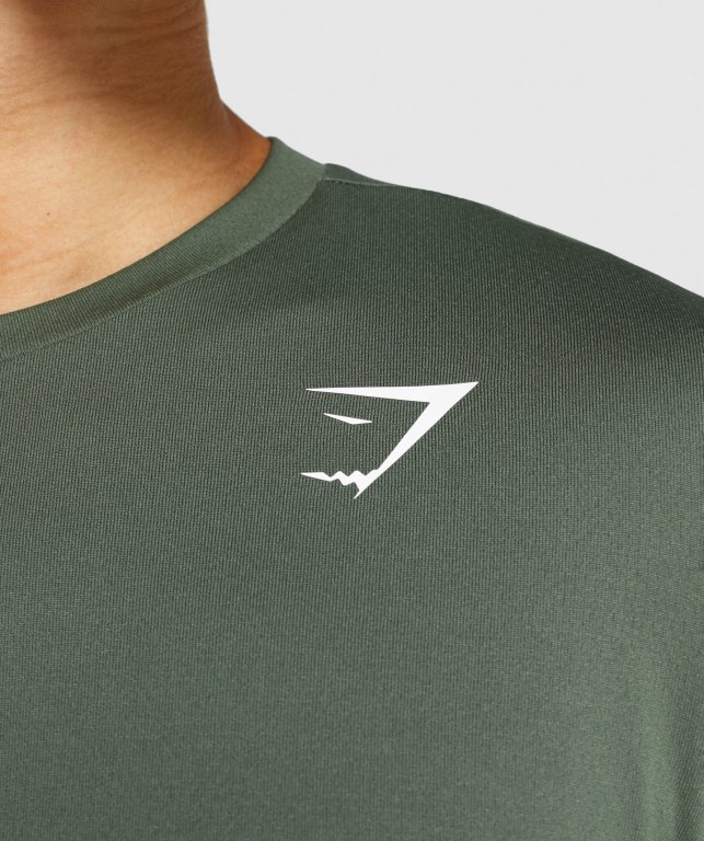 Green Gymshark Arrival Men's T Shirts | US-23BNAIE