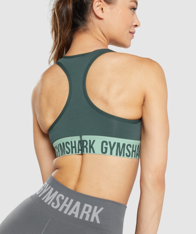 Green Gymshark Fit Seamless Women's Sports Bra | US-10KHLMY