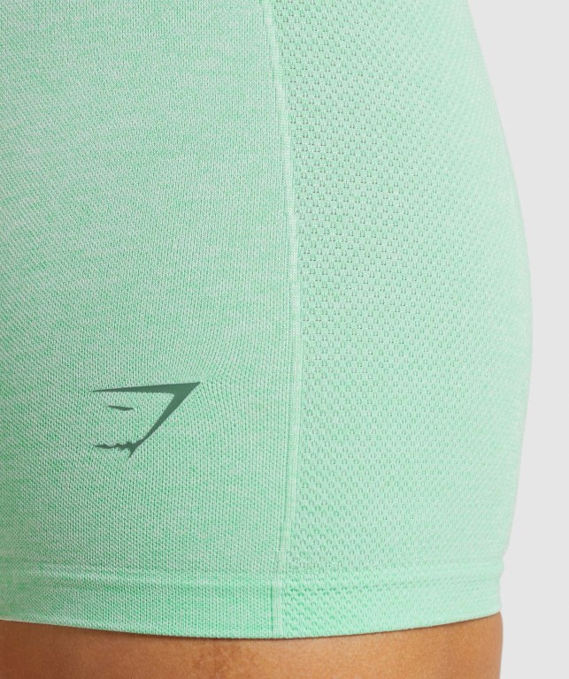 Green Gymshark Flex Women's Shorts | US-75ANUPS