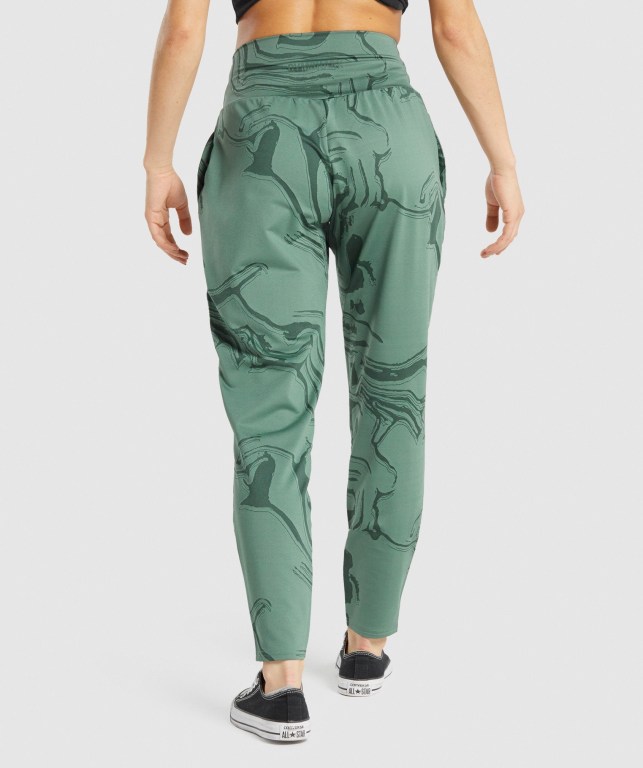 Green Gymshark GS Power Women's Joggers | US-38KTBSX