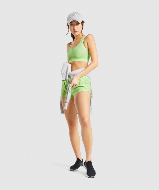 Green Gymshark Lightweight High Support Training Women's Sports Bra | US-51IHRFQ