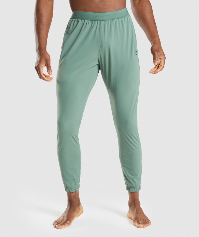 Green Gymshark Studio Men\'s Joggers | US-67UVMLA