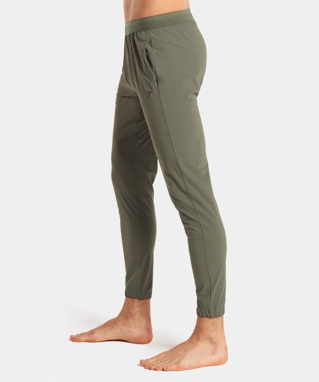 Green Gymshark Studio Men's Joggers | US-92LTKZX