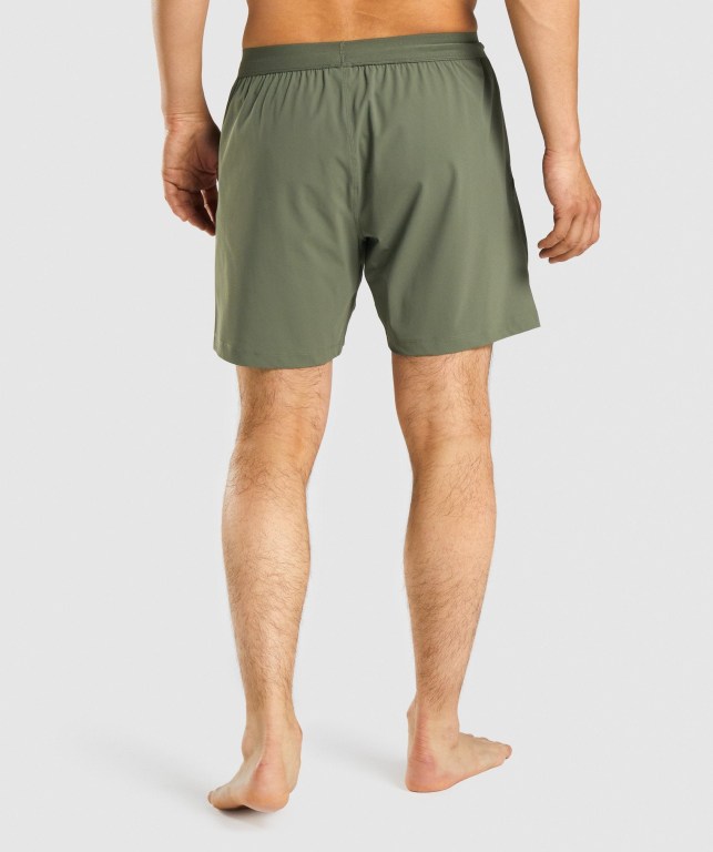 Green Gymshark Studio Men's Shorts | US-61DUCYL