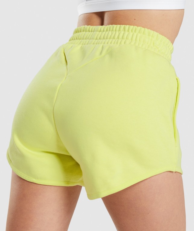 Green Gymshark Training Sweat Women's Shorts | US-09GALIJ