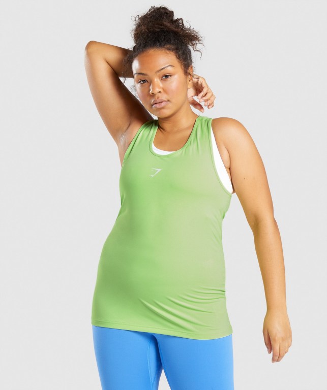 Green Gymshark Training Women's Tank Tops | US-15PAYLD