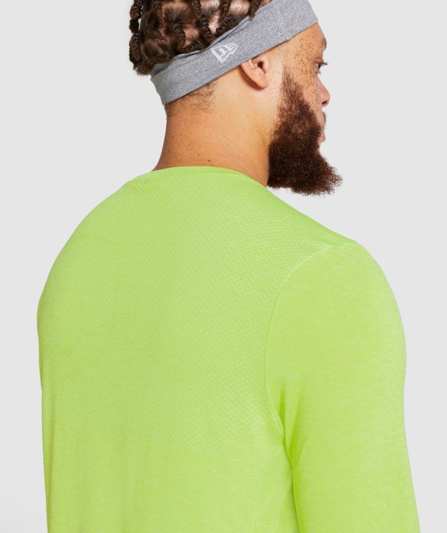 Green Gymshark Vital Men's T Shirts | US-68NWPBL