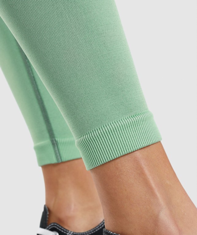 Green / Light Green Gymshark Adapt Ombre Seamless High Waisted Women's Leggings | US-08LWFKE