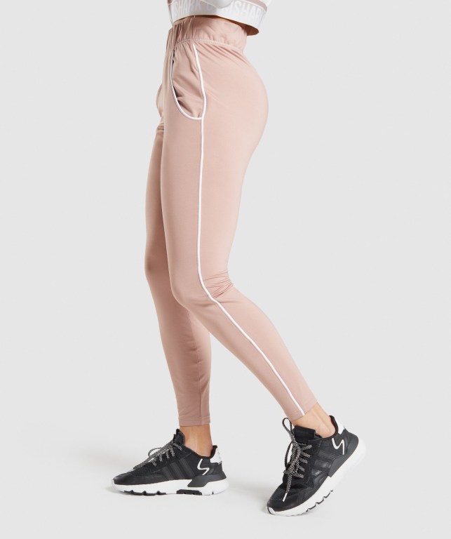 Grey Brown Gymshark Recess Women's Joggers | US-29WUELD