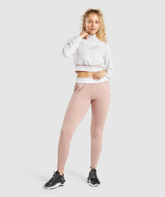 Grey Brown Gymshark Recess Women's Joggers | US-29WUELD