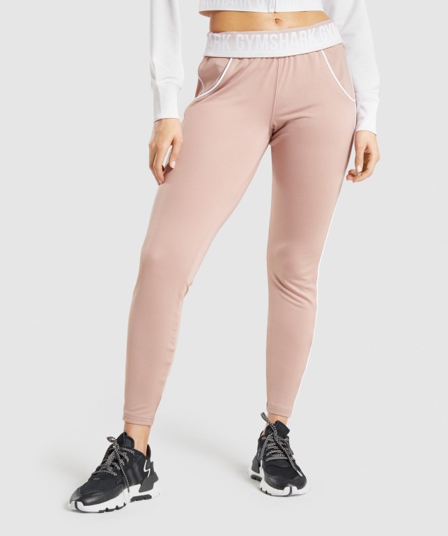 Grey Brown Gymshark Recess Women\'s Joggers | US-29WUELD