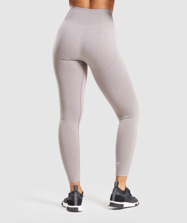 Grey Brown Gymshark Vital Seamless 2.0 High Waisted Women's Leggings | US-72VGEFD