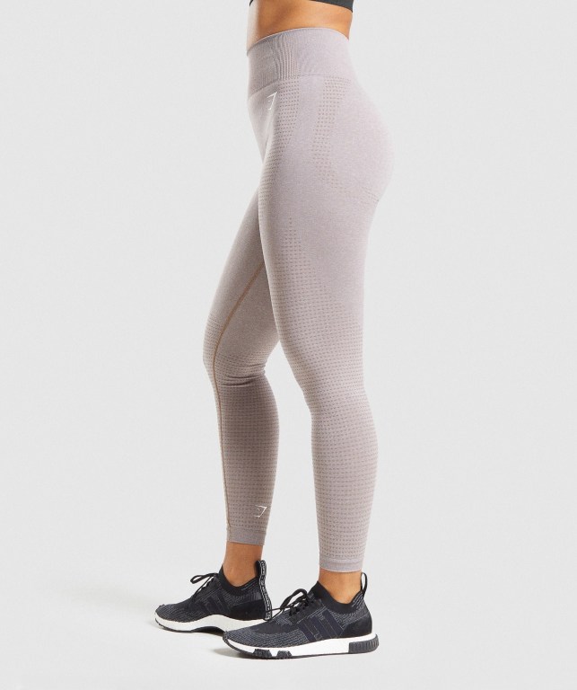 Grey Brown Gymshark Vital Seamless 2.0 High Waisted Women's Leggings | US-72VGEFD