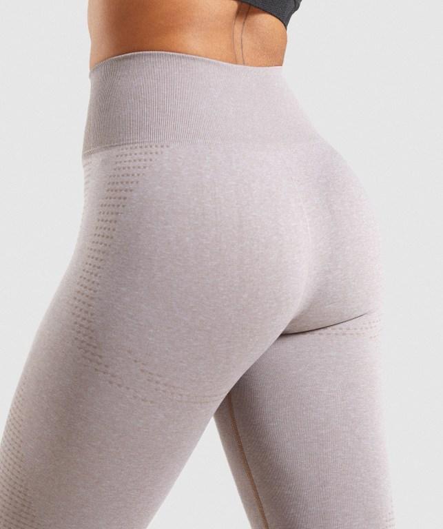 Grey Brown Gymshark Vital Seamless 2.0 High Waisted Women's Leggings | US-72VGEFD