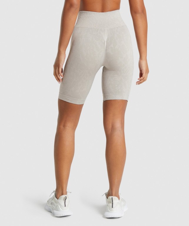 Grey Gymshark Adapt Animal Seamless Cycling Women's Shorts | US-61PZBCA