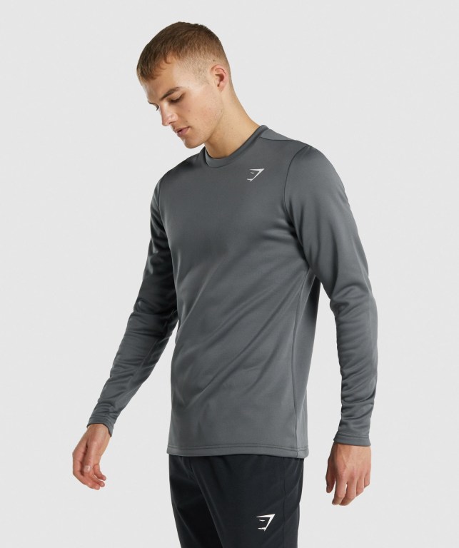 Grey Gymshark Arrival Crew Sweatshirt Men's Hoodies | US-08KSOVU