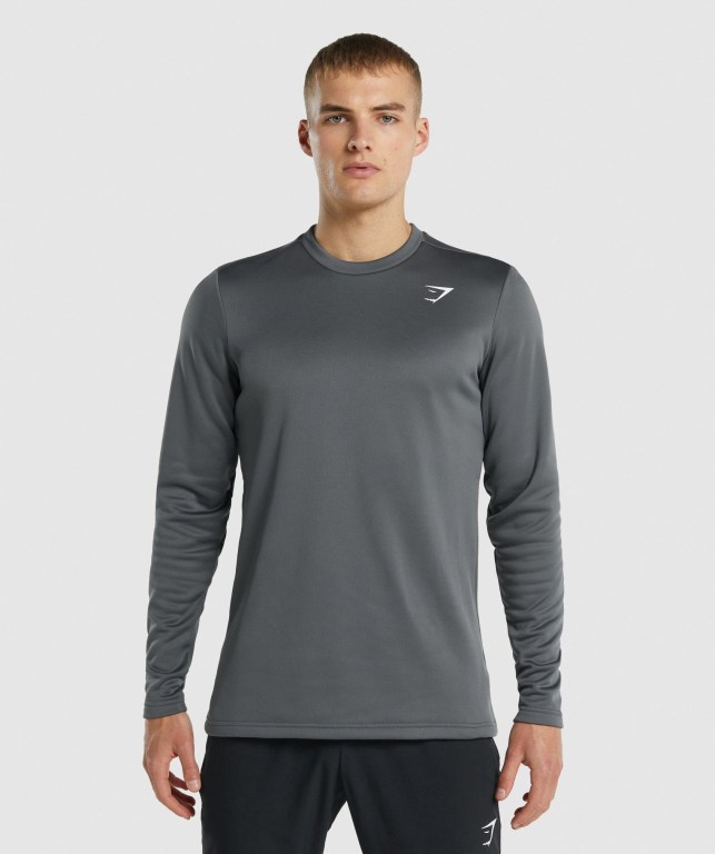 Grey Gymshark Arrival Crew Sweatshirt Men\'s Hoodies | US-08KSOVU