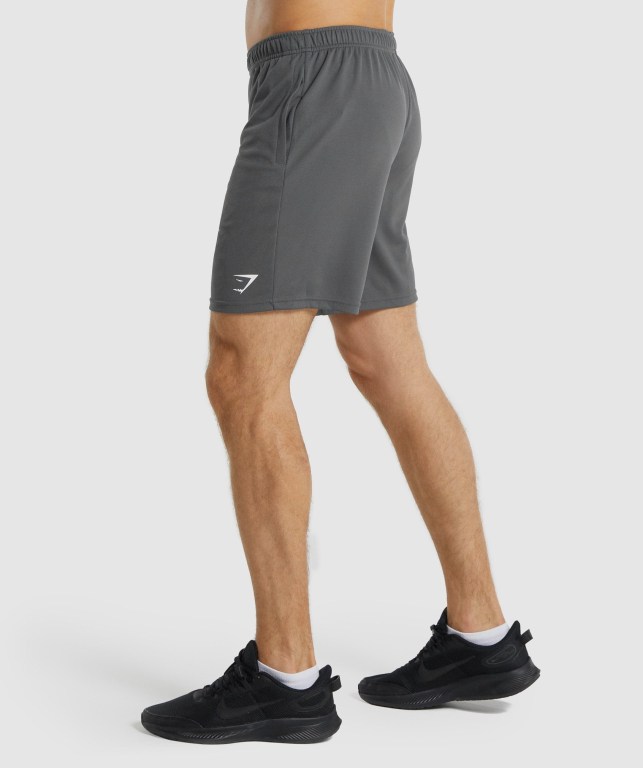 Grey Gymshark Arrival Knitted Men's Shorts | US-18OFHPB