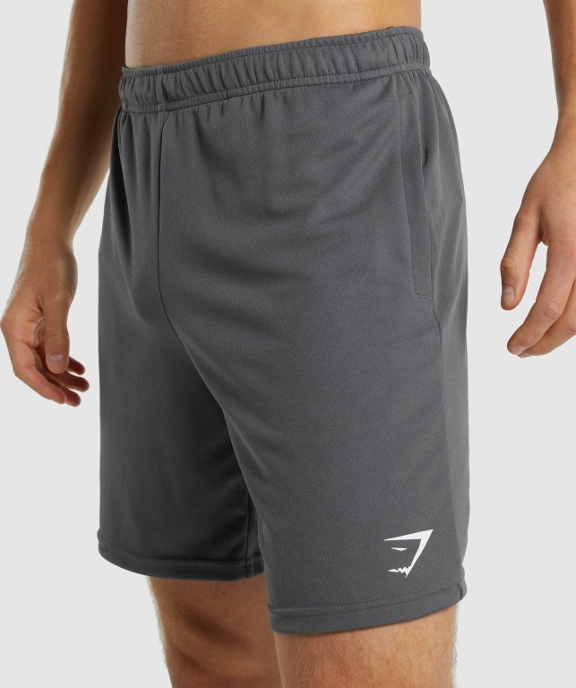 Grey Gymshark Arrival Knitted Men's Shorts | US-18OFHPB