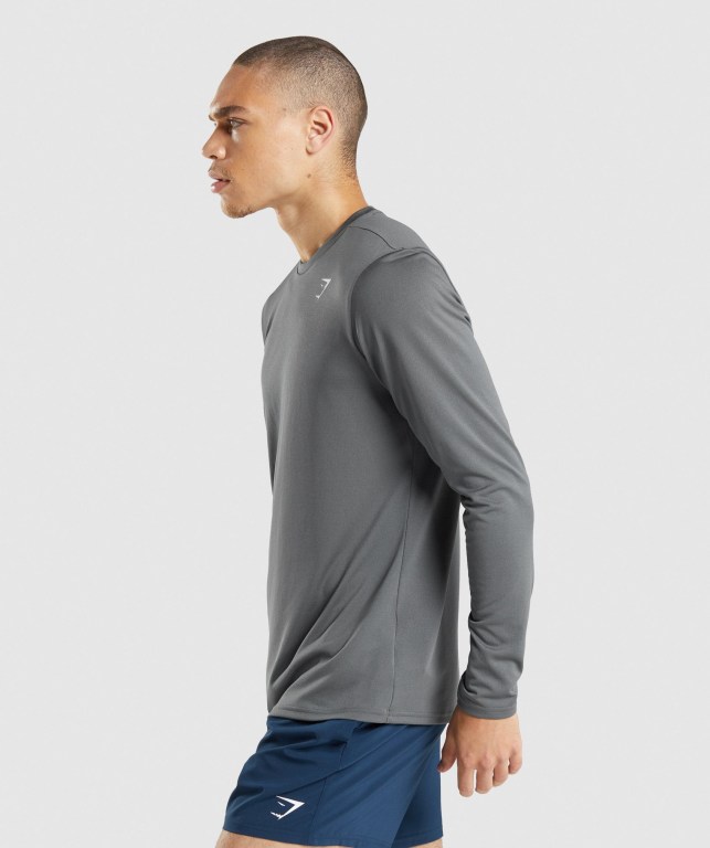 Grey Gymshark Arrival Men's T Shirts | US-01SICMX