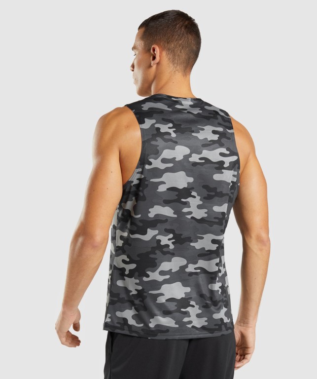 Grey Gymshark Arrival Men's Tank Tops | US-37BZAXP