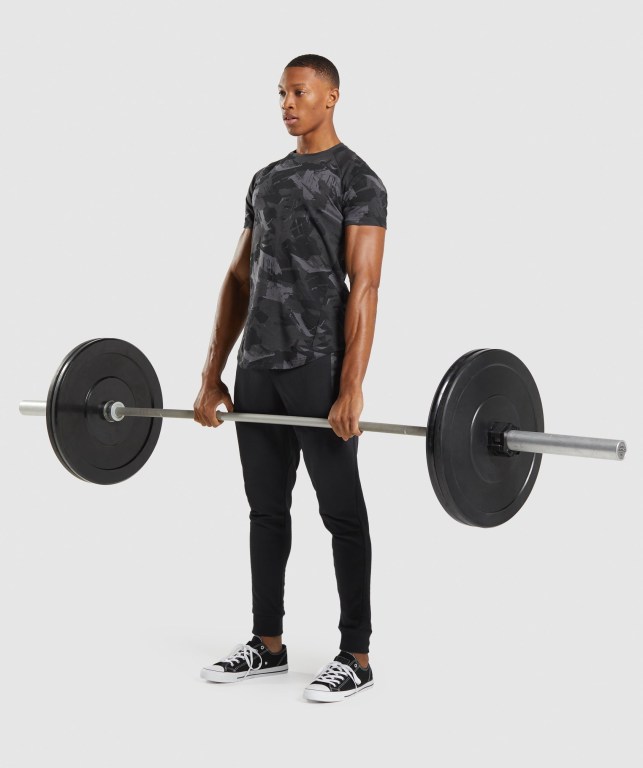 Grey Gymshark Bold Men's T Shirts | US-58HKJUW