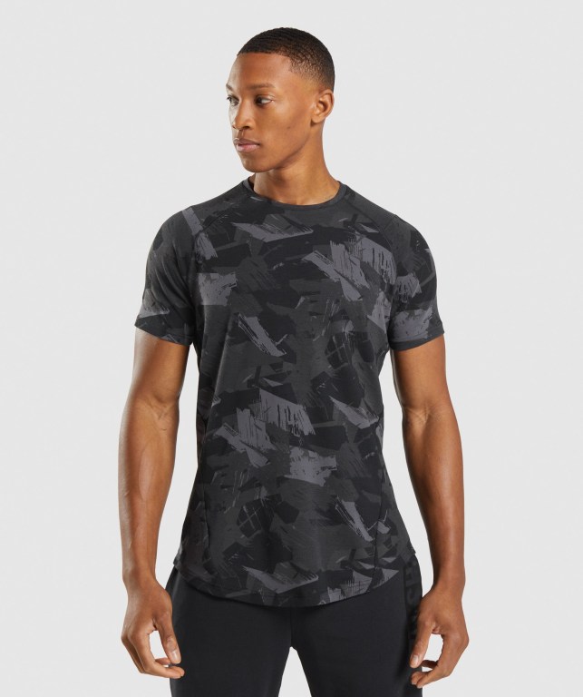 Grey Gymshark Bold Men\'s T Shirts | US-58HKJUW