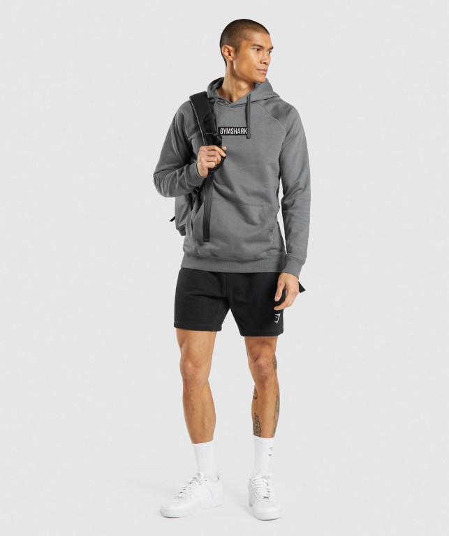 Grey Gymshark Central Men's Hoodies | US-13OMDGV