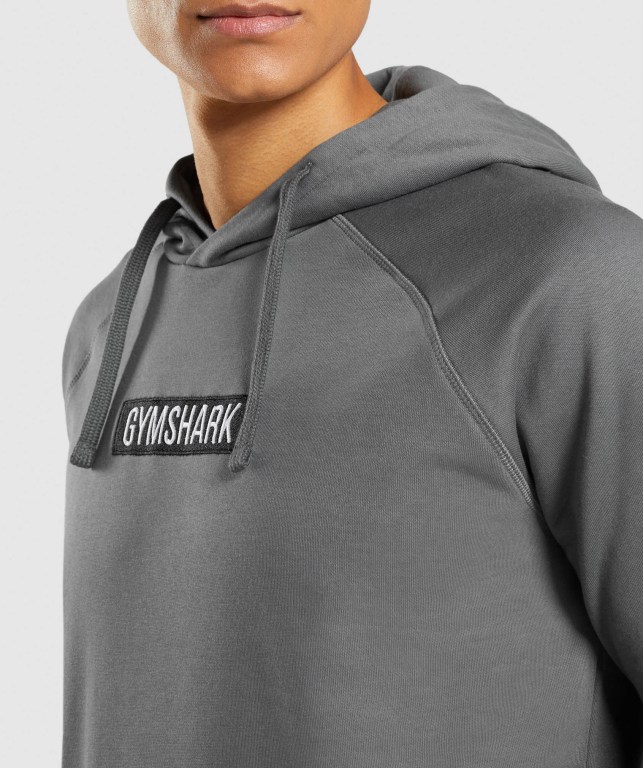 Grey Gymshark Central Men's Hoodies | US-13OMDGV