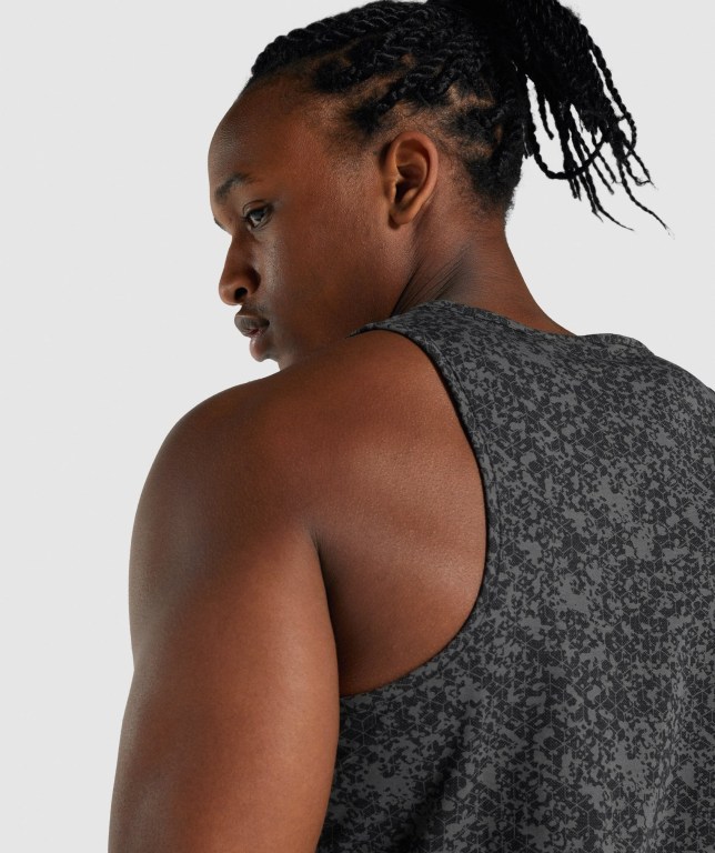 Grey Gymshark Critical 2.0 Men's Tank Tops | US-24VLYEA