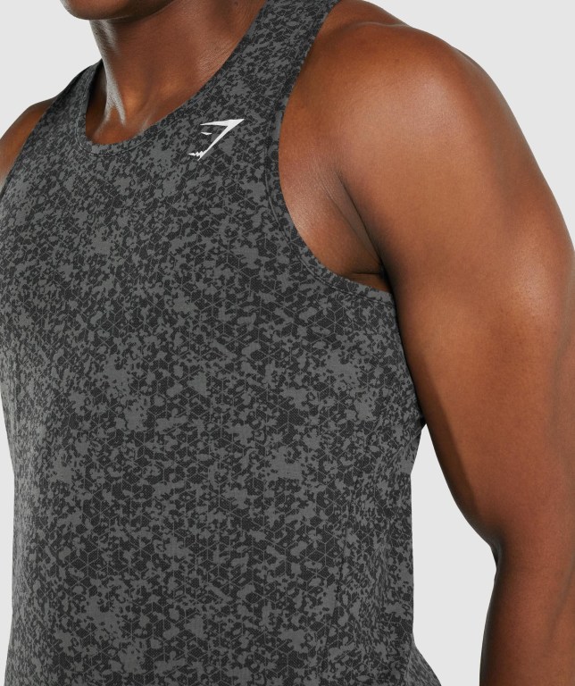 Grey Gymshark Critical 2.0 Men's Tank Tops | US-24VLYEA