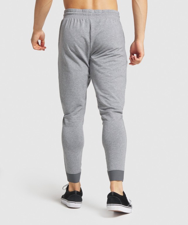 Grey Gymshark Critical Zip Men's Joggers | US-91EXCRL