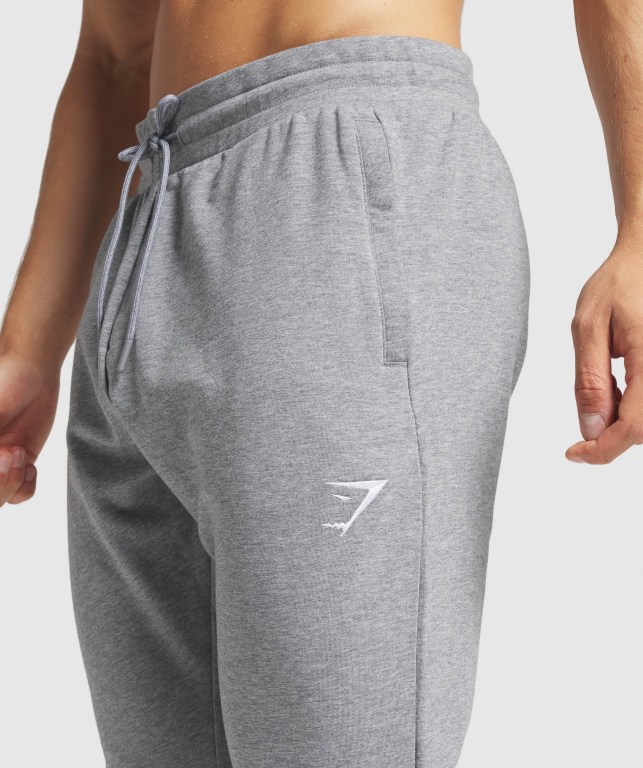 Grey Gymshark Critical Zip Men's Joggers | US-91EXCRL