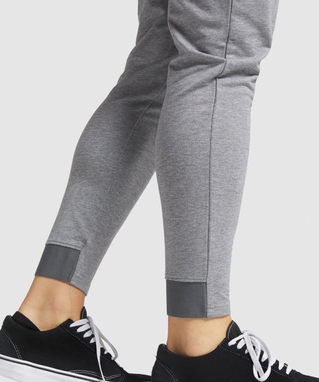 Grey Gymshark Critical Zip Men's Joggers | US-91EXCRL