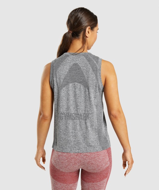 Grey Gymshark Flex Loose Top Women's Tank Tops | US-86AOGCK