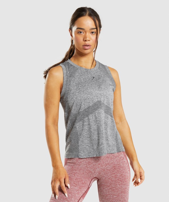 Grey Gymshark Flex Loose Top Women\'s Tank Tops | US-86AOGCK