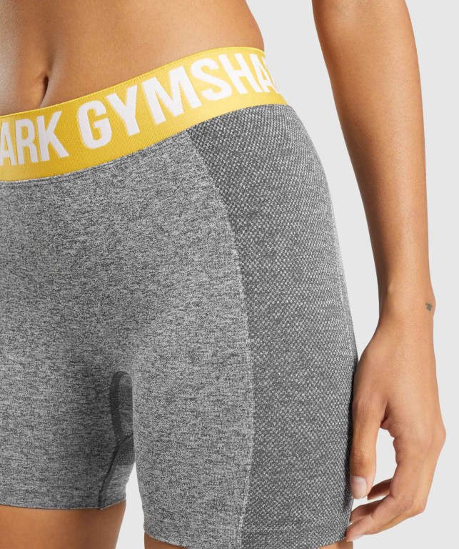 Grey Gymshark Flex Women's Shorts | US-62UVHGB