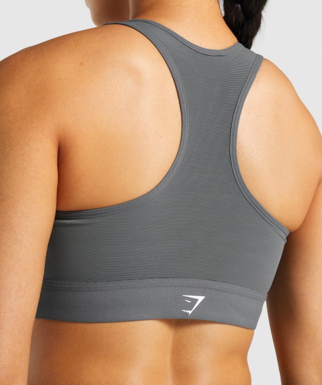 Grey Gymshark Lightweight High Support Training Women's Sports Bra | US-60BQSEP