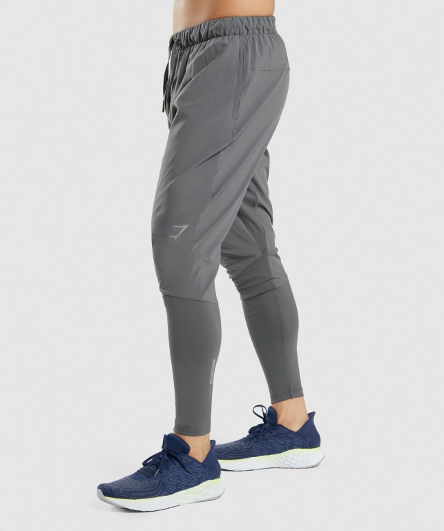 Grey Gymshark Speed Men's Joggers | US-36GSXNF