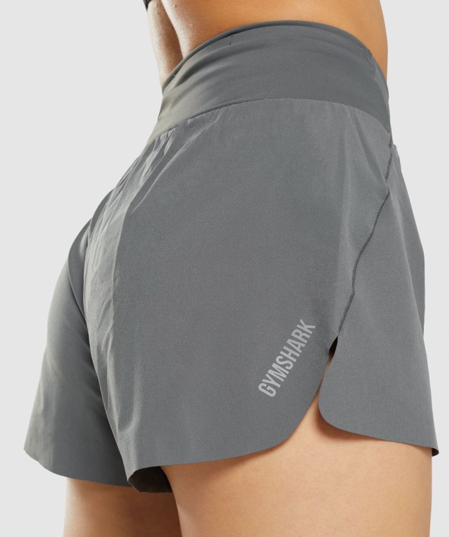 Grey Gymshark Speed Women's Shorts | US-57SHQRA