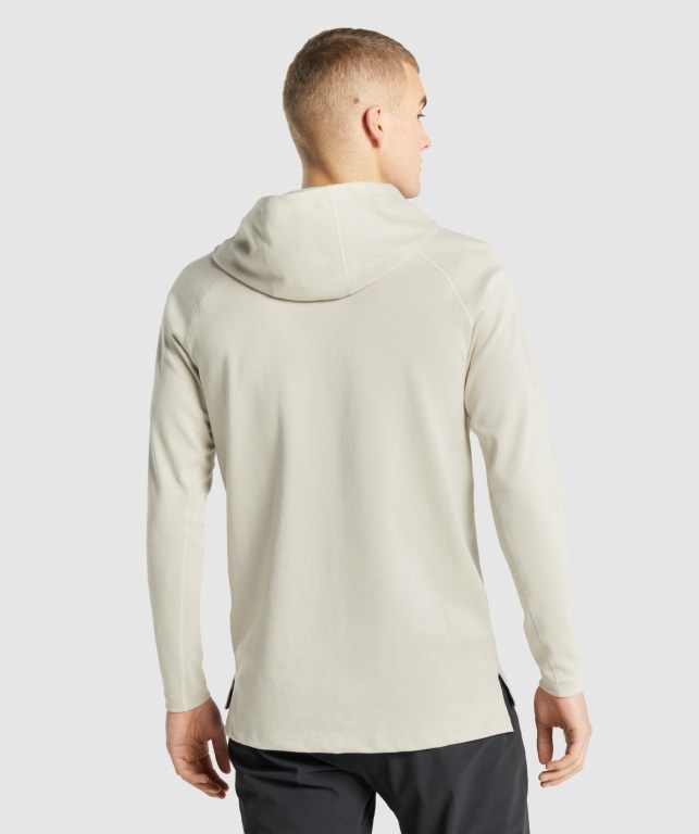 Grey Gymshark Studio Men's Hoodies | US-15XYNWB