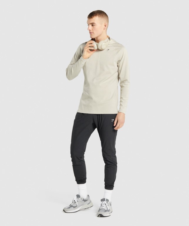 Grey Gymshark Studio Men's Hoodies | US-15XYNWB