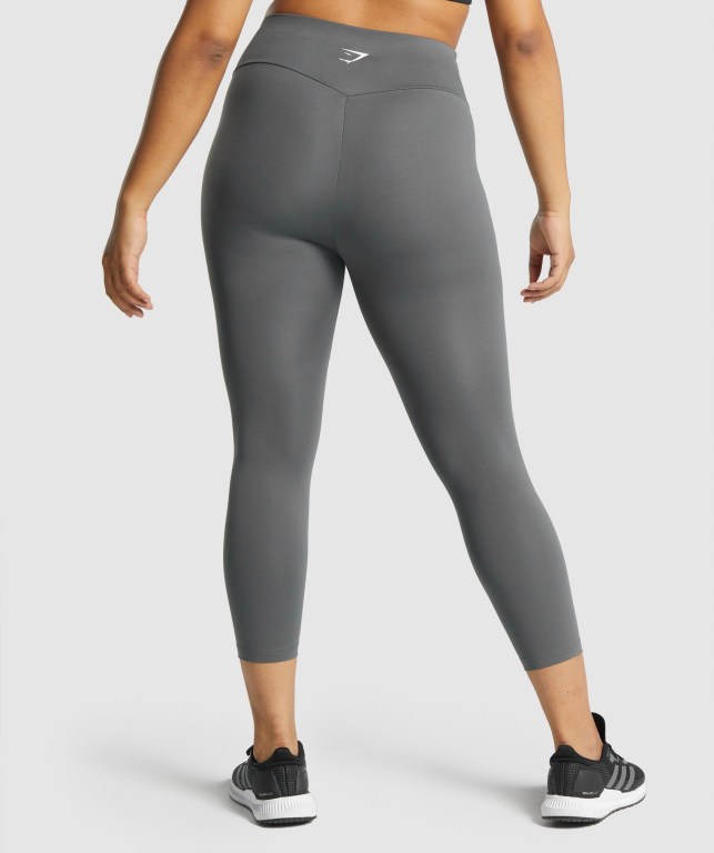 Grey Gymshark Training 7/8 High Waisted Women's Leggings | US-45OTPSJ