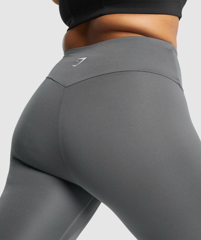 Grey Gymshark Training 7/8 High Waisted Women's Leggings | US-45OTPSJ